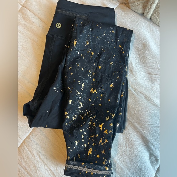 Lululemon special edition speed wunder tight speckle shine (gold) - Picture 5 of 6
